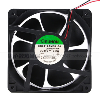 全新SUNON 12038 KD2412PMBX-6A KD2412AMBX-6A 24V 变频器风扇
