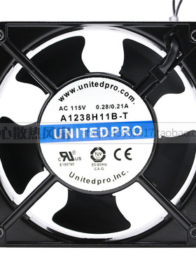 UNITEDPRO A1238H11B-T 115V 0.28/0.21A 12038 机框风机散热风扇