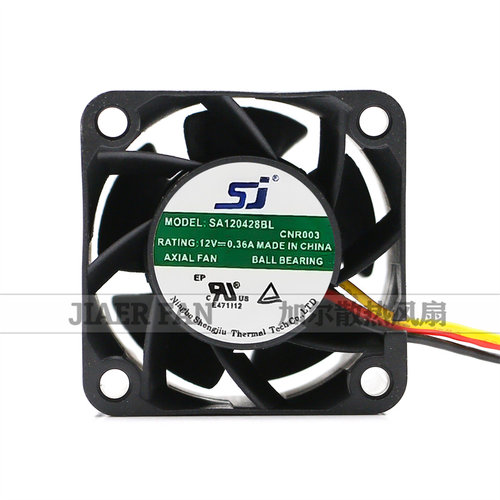 SJ全新SA120428BL DC12V伏0.36A 4cm厘米4028 2线大风量散热风扇