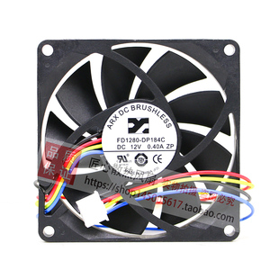 浙江大华 8015散热风扇FD1280-DP184C DC 12V 0.40A 8厘米PWM