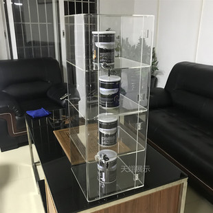 全透明化妆品展示柜玩具模型展示柜亚克力手办乐高收纳柜支持订制