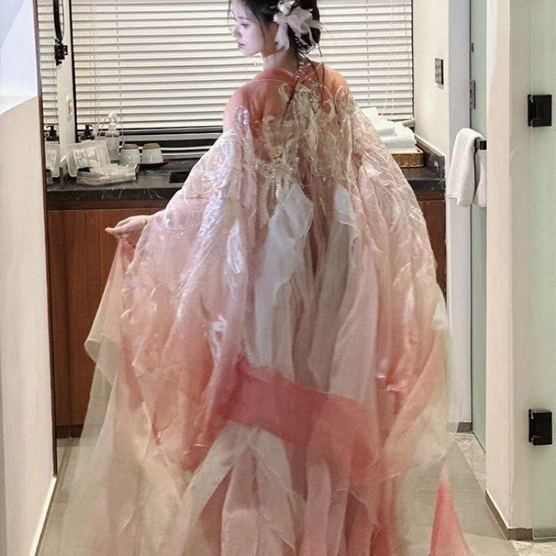 新款汉服女神话系列古风重工刺绣大袖衫超仙日常