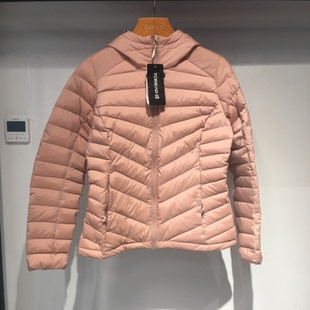 探路者羽绒服女秋冬新户外轻薄保暖舒适连帽羽绒外套TADI92302