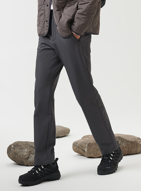 探路者软壳裤2022秋冬新款户外亲肤保暖徒步裤TAMMAK91235/92546