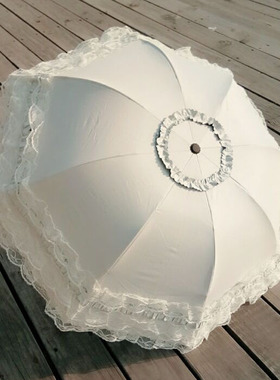 蕾丝超轻防晒遮阳伞防紫外线太阳伞韩国小清新伞折叠两用晴雨伞女