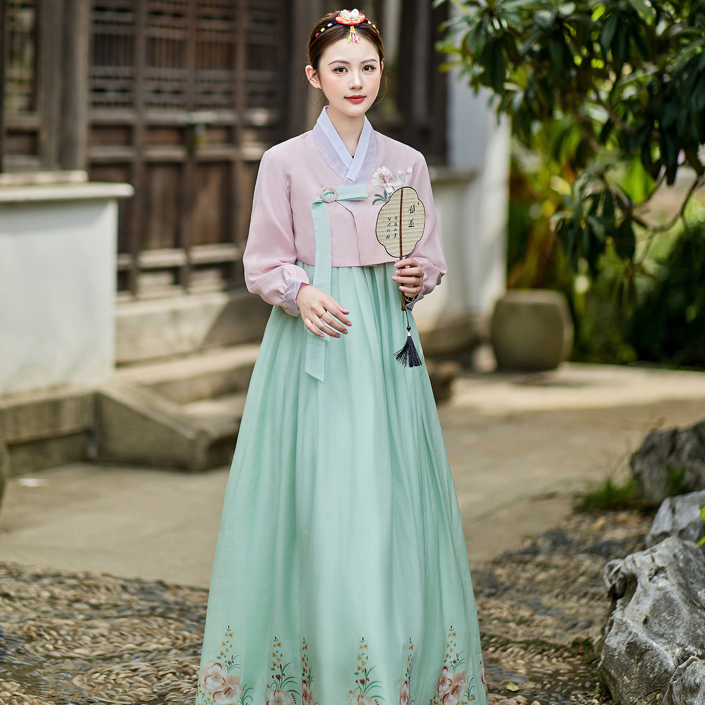 女款韩服套装旅拍民族舞蹈演出服