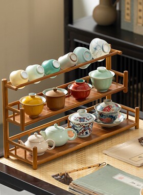 茶杯架子中式小型博古具