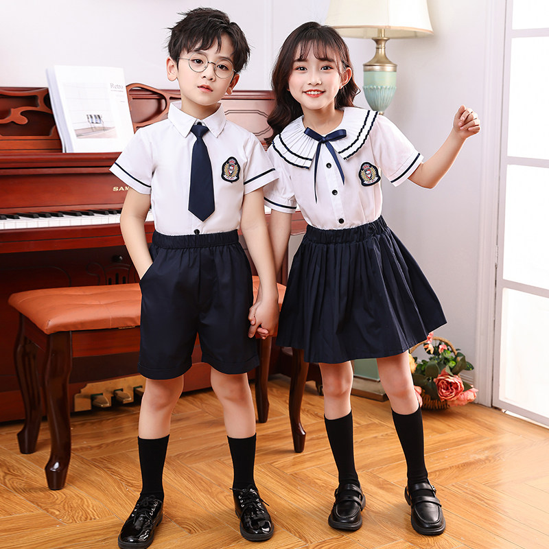 六一幼儿园园服夏装儿童班服套装小学生校服合唱服毕业照演出服装