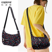 帆布包女斜挎小包印花布斜挎包小妈妈包中年牛津布女包大尼龙老人