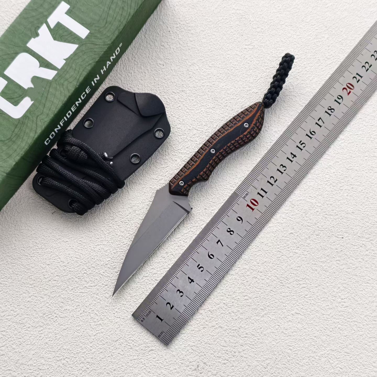 新款CRKT2388户外露营垂钓多功能便携水果刀高硬度锋利家用刀具 - 实物图