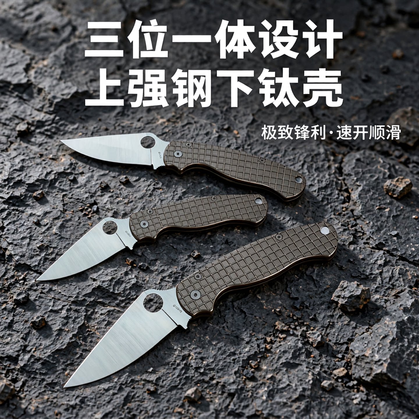 高硬度TC4钛荒野求生锋利刀