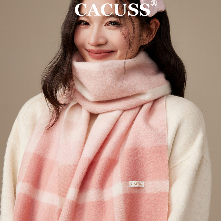 CACUSS围巾女秋冬流苏围脖披肩