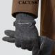 CACUSS羊毛分批手套冬季 保暖加绒加厚骑行防风防寒男士 冬天可触屏
