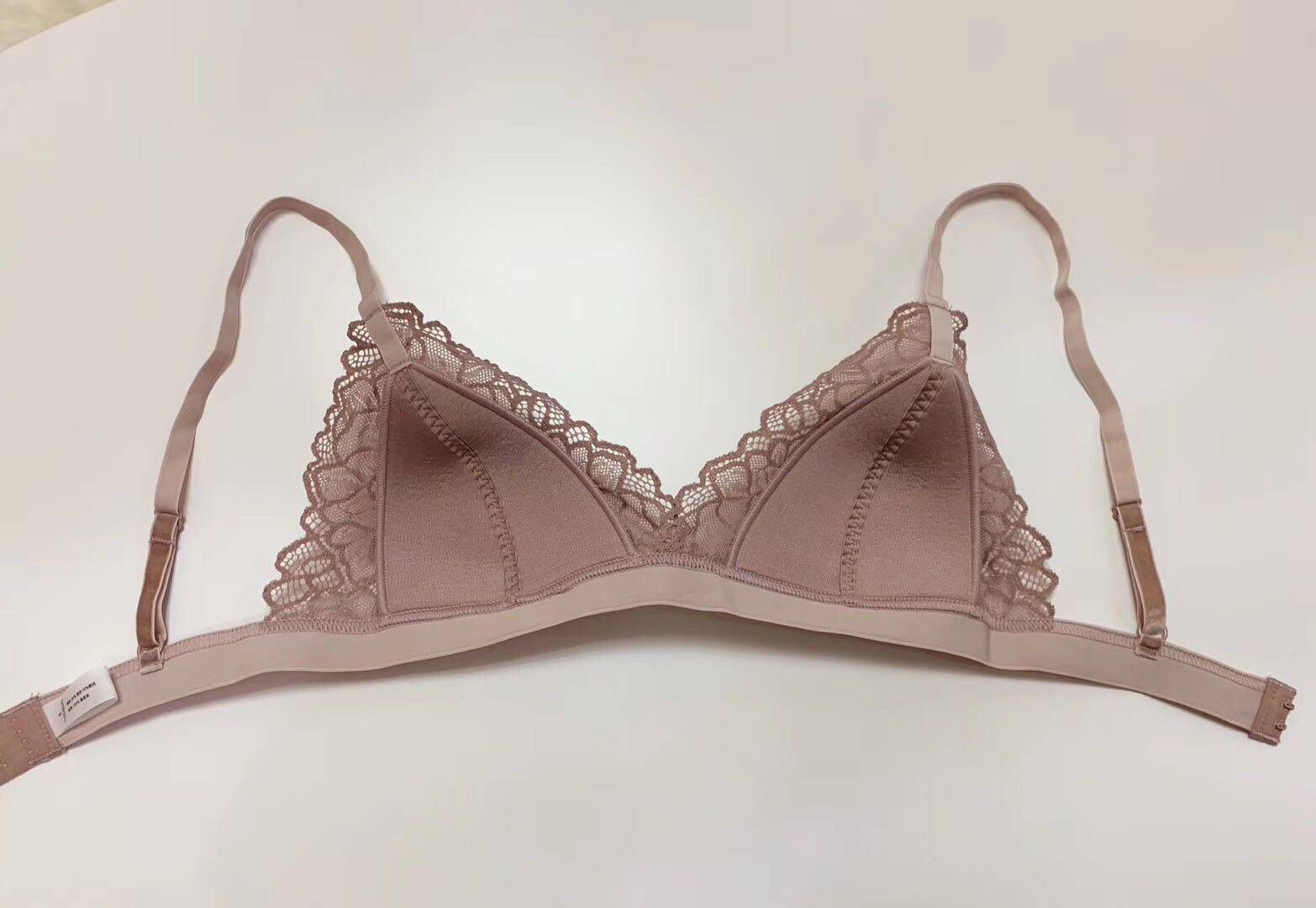 19春夏新品 出法单 绒带真丝文胸