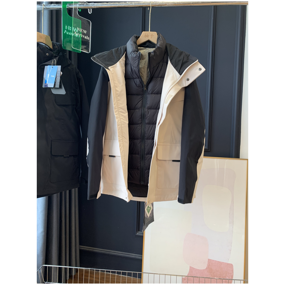 三合一羽绒内胆冲锋衣！可脱卸内胆羽绒服男女情侣外套冬25新