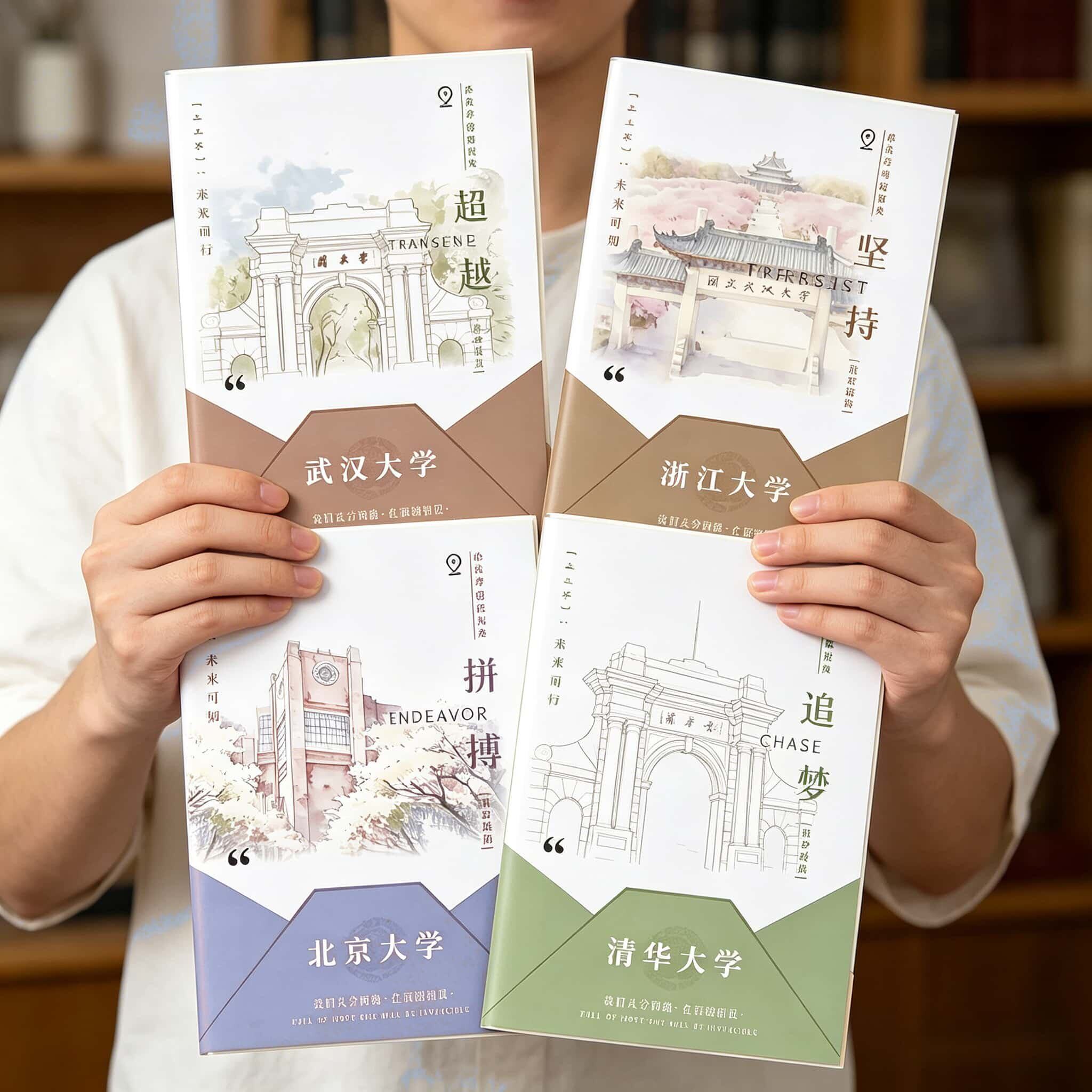 192页带书皮防水防尘胶套笔记本清华北京大学励志奖品名校日记本图片