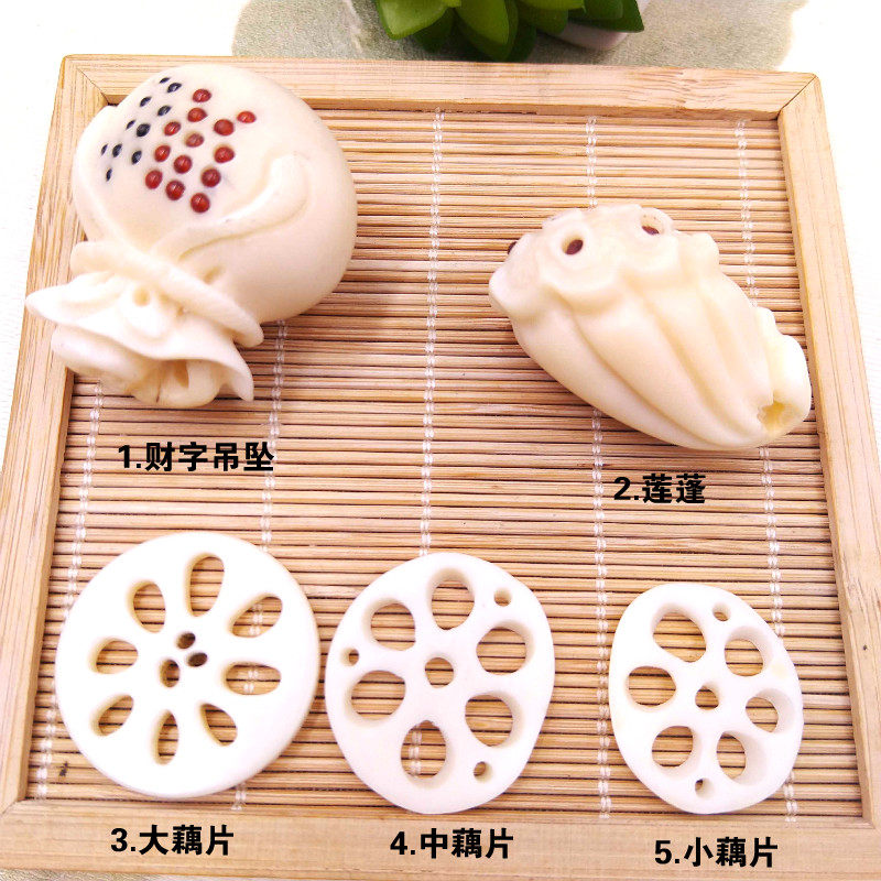 diy天然吊坠项链饰品象牙果雕刻