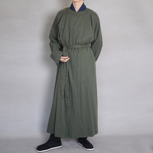 青山渐汉服宋制圆领袍天丝棉