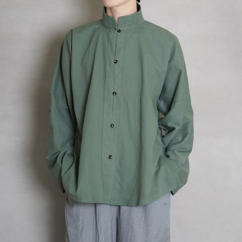 青山渐汉服明制立领衫弓袋袖