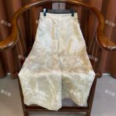 四季 新中式 款 松紧提花设计师舒适百搭休闲裤 复 国风哈伦裤 乔兰