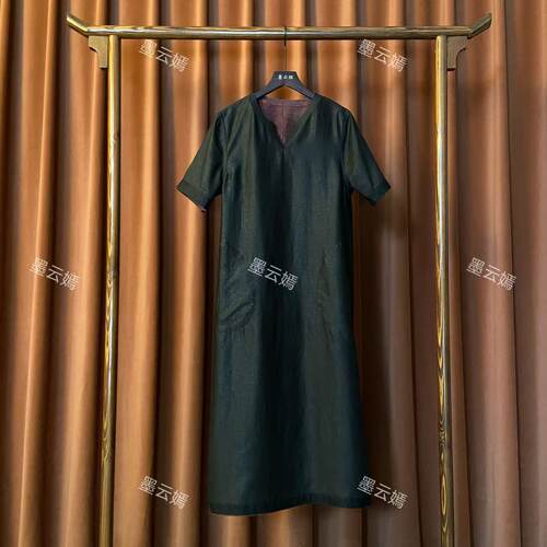 【画度】新中式女装复古桑蚕丝中国风时尚高端气质双面穿连衣裙93