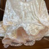 若羽 中国风女士打底衫 新中式 百搭衬衫 上 半透明纱衣半高领四季