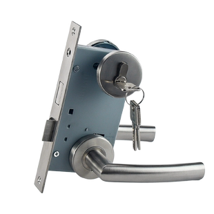 304不锈钢防火门锁通用型消防安全通道锁芯锁配件逃生门把手全套