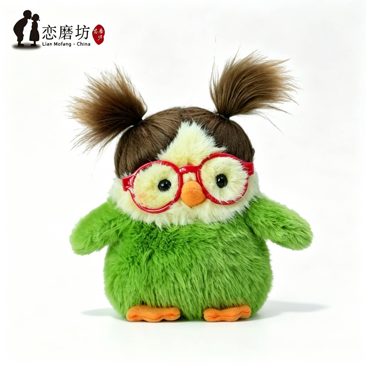 生日礼物女玩偶小鸟绿色色16cm