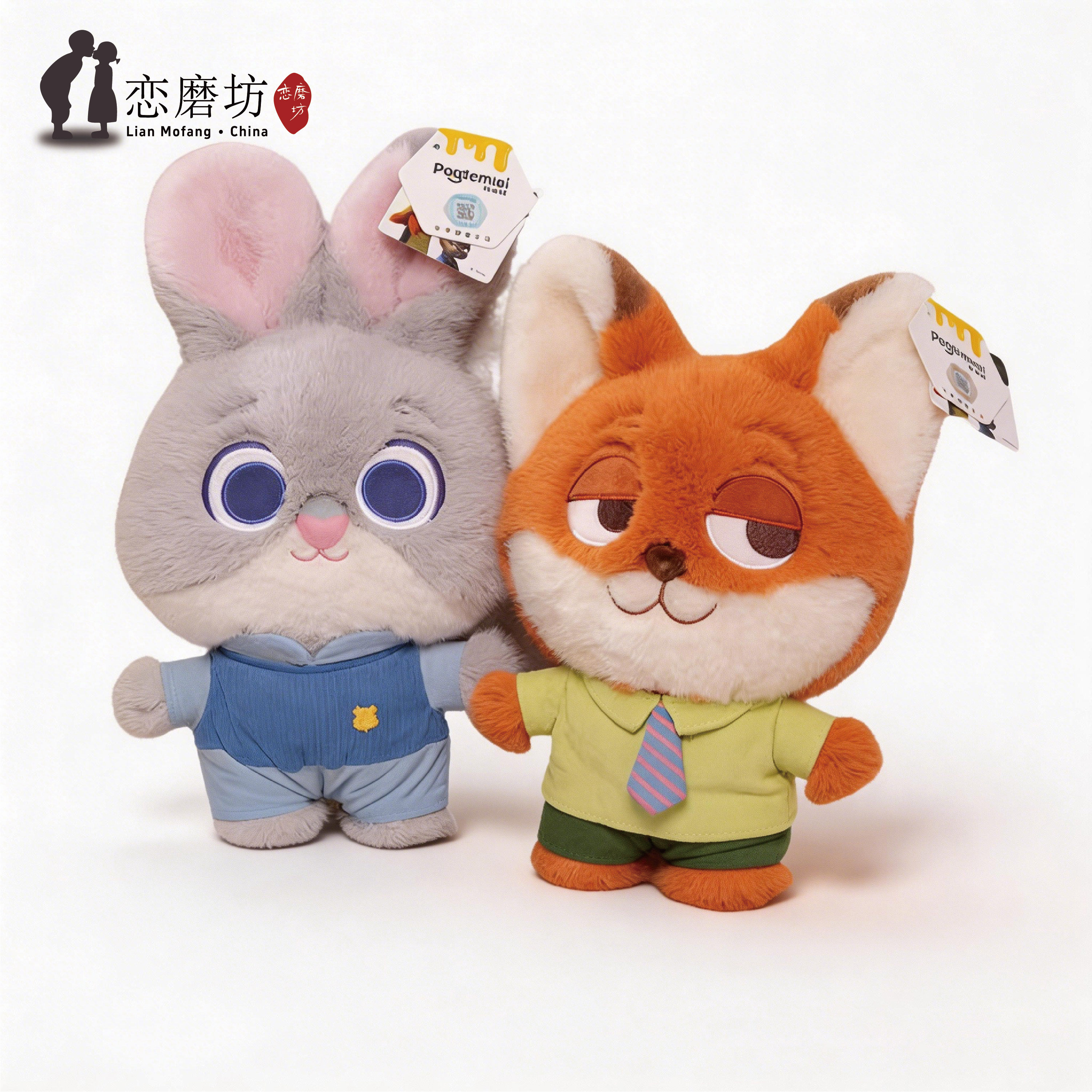 迪士尼正版疯狂动物朱迪尼克玩偶
