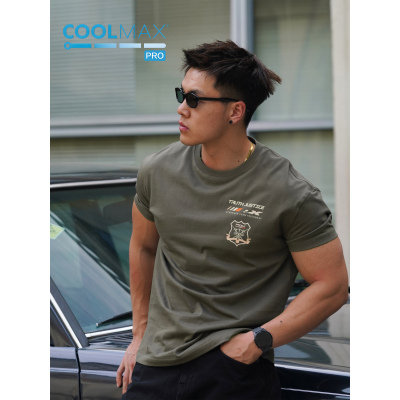 【POKOPLAN】盾标  COOLMAX 230g 正肩收袖口显壮战术速干短袖T恤