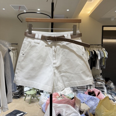 2026夏季新款韩版时尚百搭高腰显瘦牛仔短裤女宽松休闲阔腿裤6059