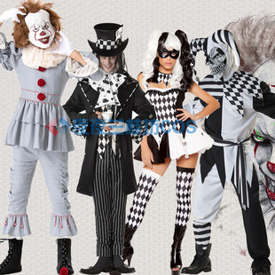 新款小丑回魂COS佩尼怀斯Cosplay万圣节服装小丑Pennywise
