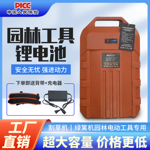 48V24v36v割草机锂电草坪修剪通用工具电瓶均衡手提锂电园林户外