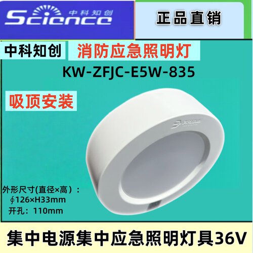 青鸟消防 中科知创KW-ZFJC-E5W-835消防应急照明灯集中控制应急灯