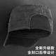 战术鸟 纯棉平顶鸭舌帽男加大头围后封口棒球帽遮阳帽子 全封闭