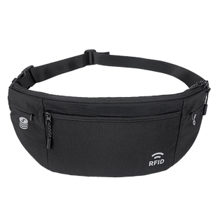 战术鸟(轻薄贴身)男士腰包夏季运动跑步隐形防盗手机包旅行工作包