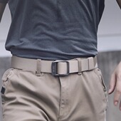 帆布皮带运动休闲卡其色编织裤 战术鸟 尼龙腰带工装 男士 带 高性能