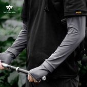 户外钓鱼套袖 战术鸟宽蓬 冰丝防晒袖 套防紫外线护袖 宽松冰袖 夏季