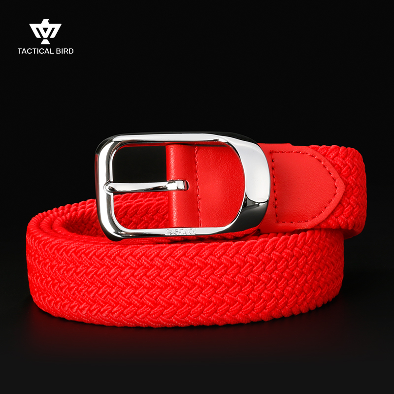 战术鸟男士本命年属蛇红腰带无孔