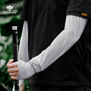 战术鸟宽蓬丨宽松冰袖夏季冰丝防晒袖套男开车大护臂学生骑行运动