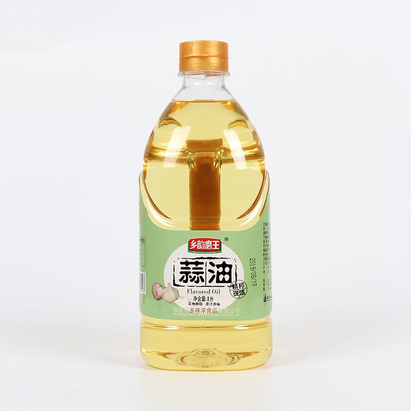 河南商丘豫东特产乡韵磨王蒜油1L实惠装炒菜凉拌火锅蒜香调味油-封面