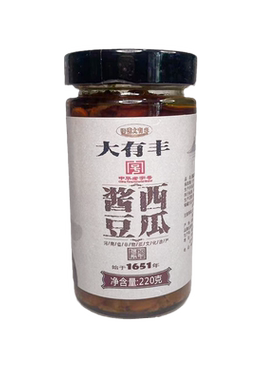 归德大有丰玻璃瓶西瓜酱豆商丘
