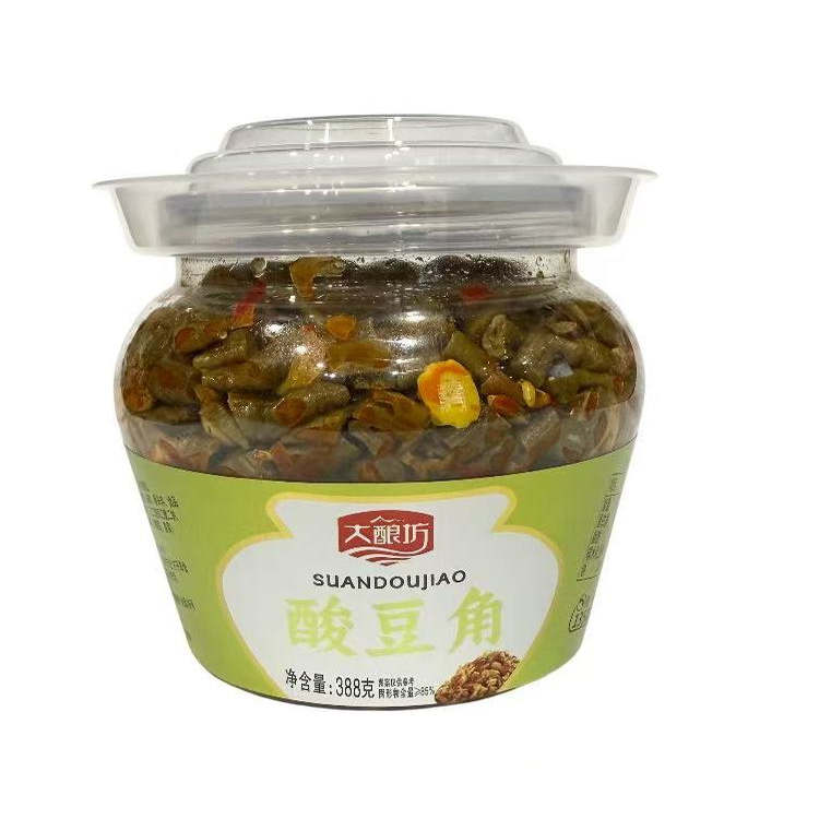河南商丘特产大酿坊古法酸豆角酱腌菜泡菜罐装下饭菜388g瓶装即食