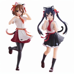 轻音少女平猫咪平泽唯中野梓手办动漫周边摆件可爱现货模型摆件女