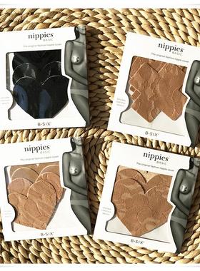 现货 美国Bristols 6 B-SIX 蕾丝布面胸贴乳贴一次性十字形爱心形