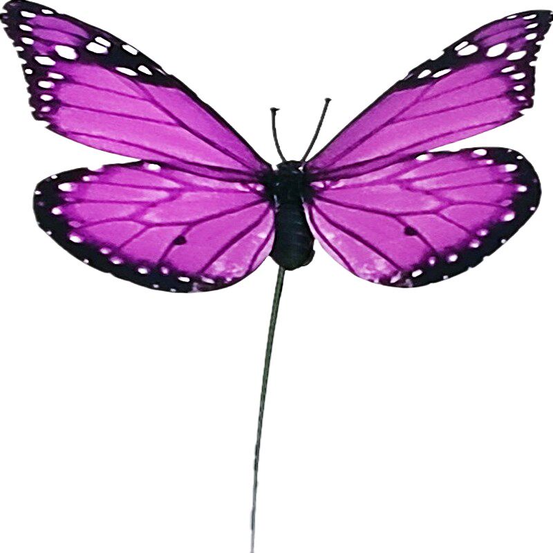 NATIONAL DAY POLE BUTTERFLY DECORATION PURPLE BUTTERFLY FLOWER ARRANGEMENT BLUE FLOWER WEDDING SET MODELING HEADDRESS DANCE PROPS