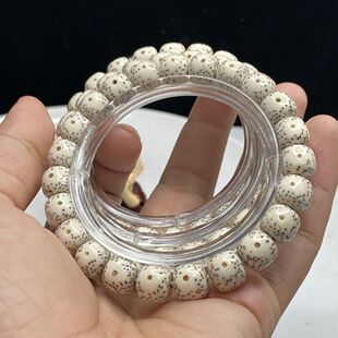 海南星月菩提子手串单圈手链男女新月高密顺白正月文玩佛珠绕指柔