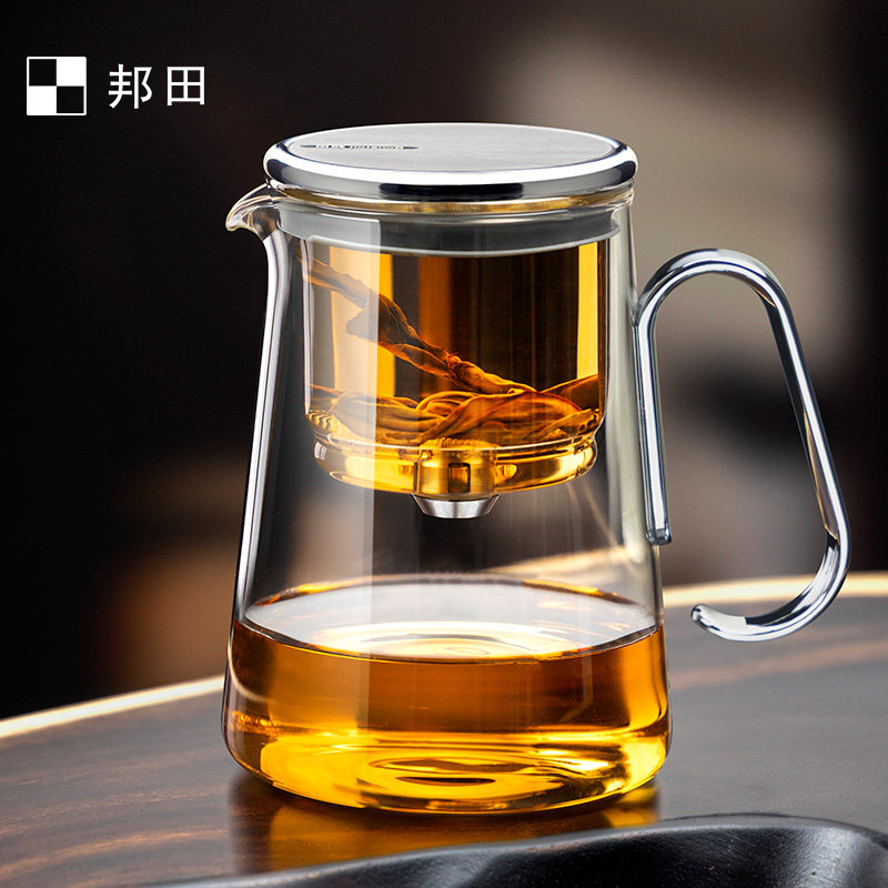 邦田飘逸杯2026新款泡茶壶一键茶水分离杯懒人泡茶神器冲茶壶茶具