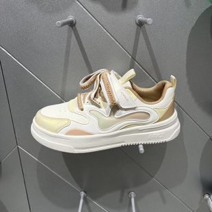 鸿星尔克儿童板鞋26年春女童运动鞋革面轻便休闲板鞋 78126101018