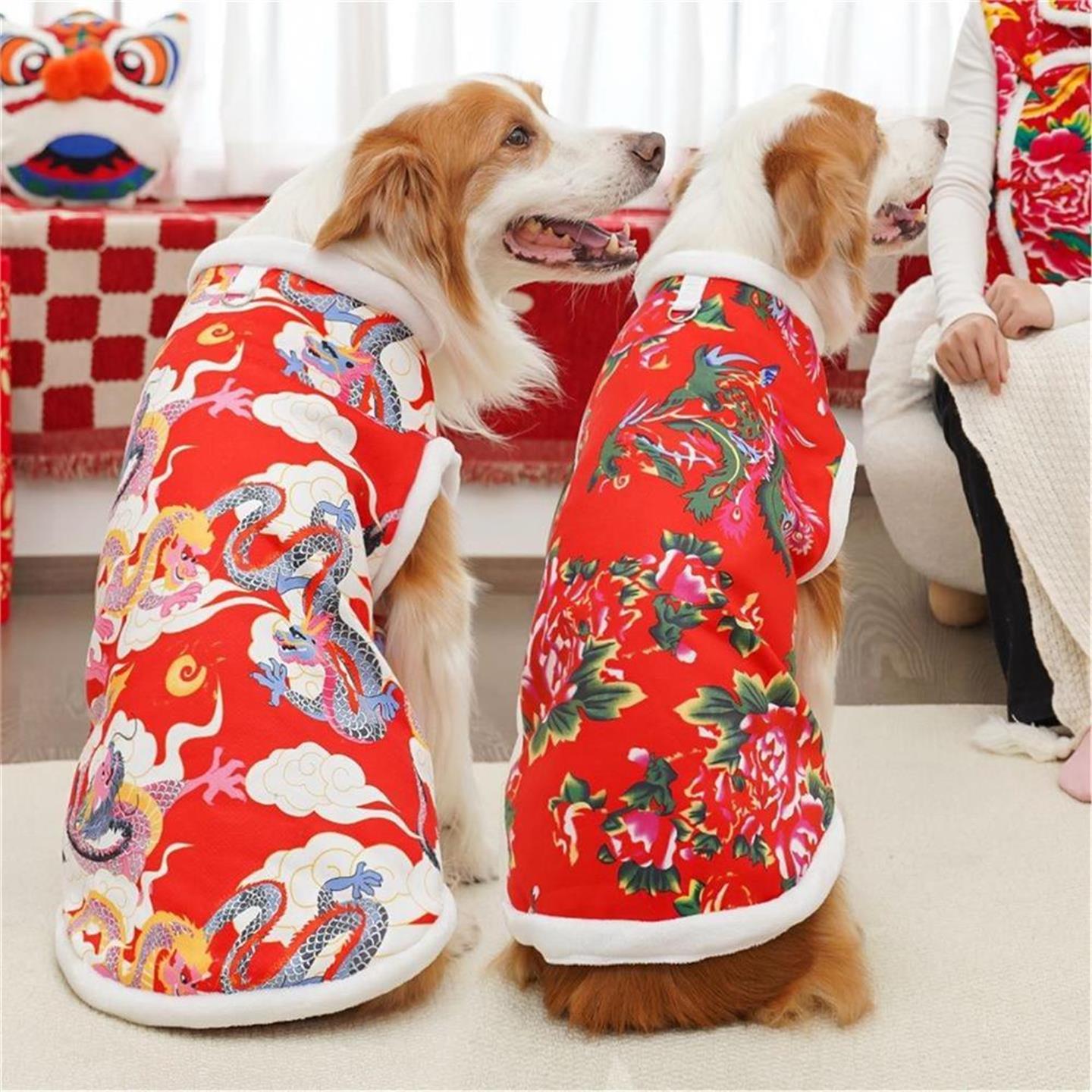 东北大花袄大狗狗宠物秋冬新年衣服饰用品东北大花泰迪柯基金毛